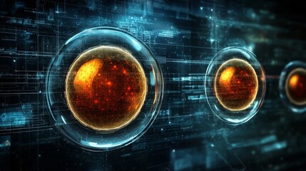 Poster - Vivid Digital Representation of Cells Performing Mitosis Process