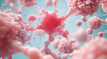 Poster - Detailed Digital Rendition of Regenerative Biology Concepts in Cells