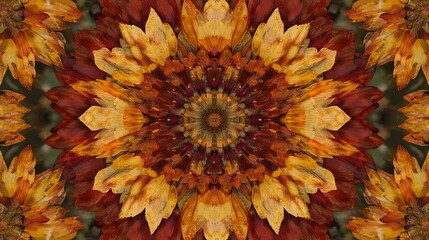 Poster - Dynamic Patterns of Solar Energy Conversion in Vibrant Mandala Design