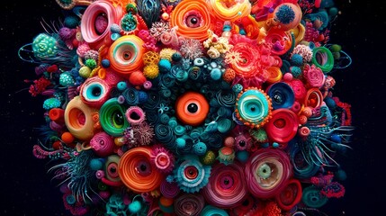 Poster - Dynamic Visual Narratives Exploring Ecological Evolution in 3D Art