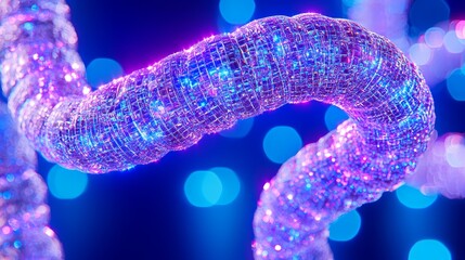 Fototapete - Fluid Abstract Aesthetics of Evolution in Colorful Bokeh Background