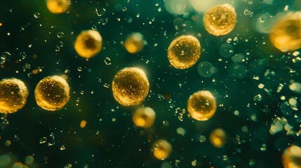 Poster - Futuristic Cellular Diversity Visuals in Dynamic Abstract Composition