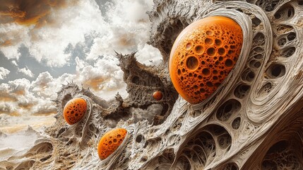 Poster - High Energy Interpretations of Marine Ecosystem in Abstract Artistic Form