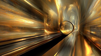 Fototapete - High Energy Visuals of Dynamic Photonic Interactions in Abstract Environment