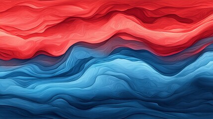 Poster - High-Tech Illustrations of Biological Processes with Smooth Abstract Wave Patterns