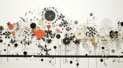 Poster - Abstract High-Tech Representations of Biological Data in Artistic Form