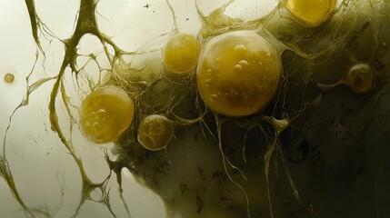 Poster - High-Tech Visuals of Photosynthesis Process in Cellular Structures