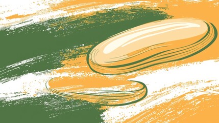 Poster - Abstract Aesthetic Illustration of Microbial Forms in Vibrant Colors