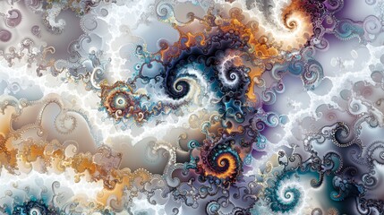 Poster - Abstract Phytochemical Landscapes in Swirling Organic Patterns