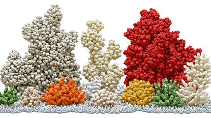 Poster - Innovative Digital Landscapes Depicting Organic Structures in Abstract Form