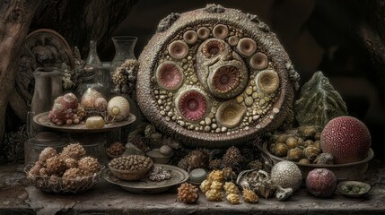 Poster - Intricate Aesthetics of Photosynthetic Organisms in Natural Arrangement