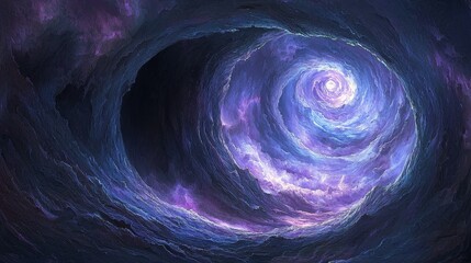 Poster - Abstract Neural Patterns in a Cosmic Realm of Spiraling Colors and Light