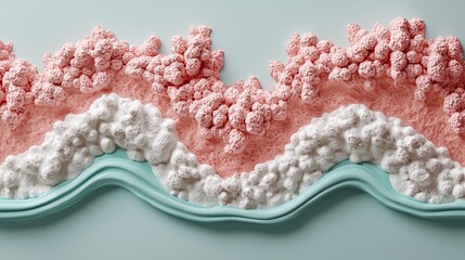 Poster - Stylized Environmental Graphics with Organic Textures and Soft Color Palette
