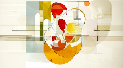 Poster - Abstract Stylized Illustrations of Biochemical Pathways and Structures