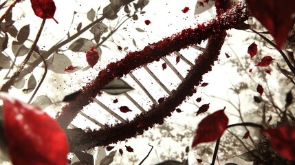 Poster - Stylized Plant Cells with Digital Textures in Abstract Background