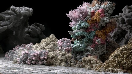 Poster - Stunning Abstract Representation of Bioinformatics Concepts in Nature's Form