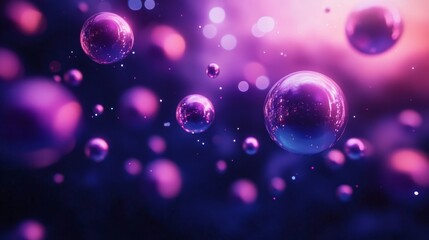 Leinwandbilder - D graphic spheres floating in space, with reflections and soft shadows, creating a futuristic and abstract composition on a dark canvas