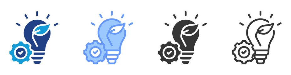 Aufkleber - Energy efficiency icon set multiple style collection