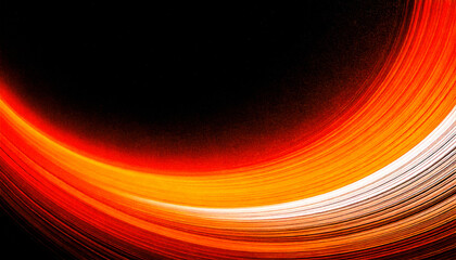 Poster - abstract white orange black shape grainy noise background