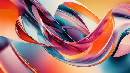 Poster - A vibrant digital illustration showcasing abstract shapes and colors, creating an eye-catching composition that highlights the creativity and versatility of graphic design.