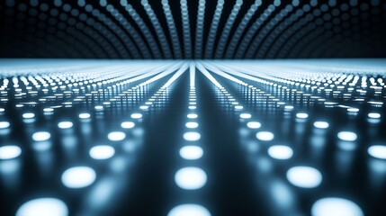Poster - illuminated path, abstract background