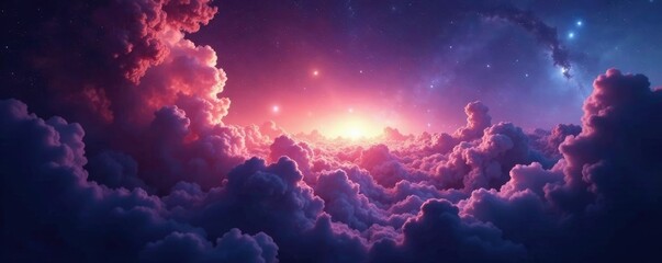 Wall Mural - swirling clouds of interstellar gas and dust in a distant galaxy, space, nebulas