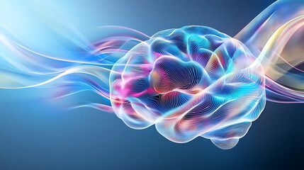 Poster - Exploring neural connections virtual environment digital art abstract close-up cognitive science concepts