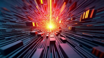 Poster - Digital Burst: An Abstract Exploration of Data and Energy