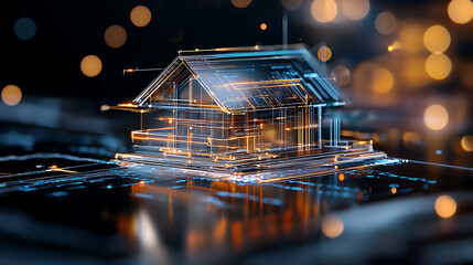 Poster - Exploring digital innovation in architecture virtual space 3d visualization futuristic environment top-down perspective