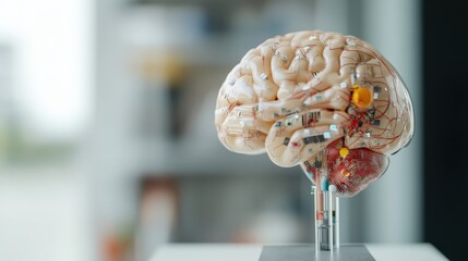 Poster - Anatomical Model of Human Brain with Detailed Neuron Connections
