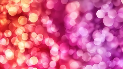 Poster - A vibrant abstract background featuring colorful bokeh lights in shades of red, pink, and purple, creating a dreamy atmosphere.