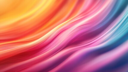 Poster - A vibrant, wavy blend of colors creating a dynamic and abstract visual experience.