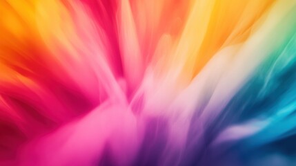 Poster - A vibrant, swirling blend of colors in shades of pink, orange, and blue, creating a dynamic and energetic abstract background.