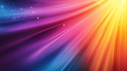 Poster - A vibrant gradient of colors radiates light, featuring smooth waves of purple, pink, and blue, creating a dynamic and energetic visual effect.