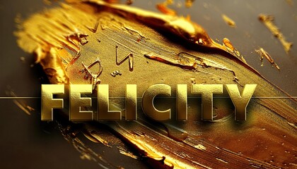 Poster - Felicity: A Bold Golden Texture Design