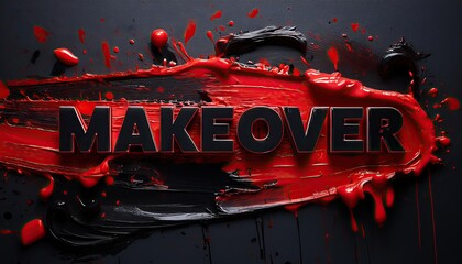 Aufkleber - Transformative Creative Design: Makeover Concept with Bold Colors