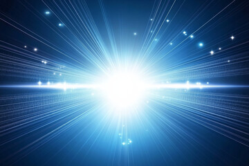 Wall Mural - Bright light burst with radiant beams and sparkles