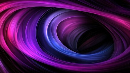 Poster - A vibrant, swirling abstract design featuring shades of purple and blue, creating a sense of depth and movement against a dark background.