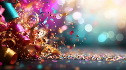 Poster - Colorful abstract background with various patterns and shapes suitable for creative designs and projects