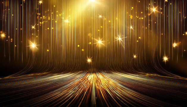 輝く金色のステージ。華やかな金の舞台。A shining golden stage. A gorgeous golden stage.
