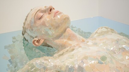 Poster - Relaxing art installation gallery space visual art contemporary environment close-up view artistic expression
