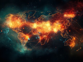 Poster - conceptual illustration of interconnectedness in a global context