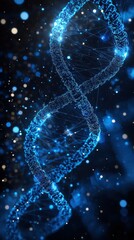 Poster - Digital Representation of DNA Strands Resembling Binary Code Patterns