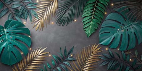 tropical leaves background