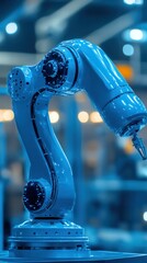 Poster - Modern Robotic Arm in Action Within Advanced Automation Environment