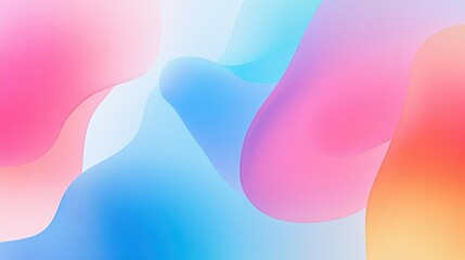 Poster - Elegant fluid shapes merging in a mesmerizing abstract composition, ideal for a contemporary digital background.