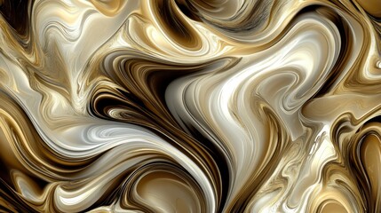 Poster - Liquid-inspired abstract forms in smooth gradients, flowing together in a modern and stylish wallpaper concept.