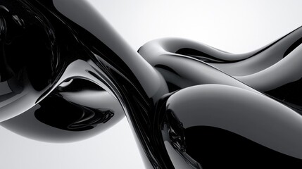 Poster - Liquid-inspired abstract forms in smooth gradients, flowing together in a modern and stylish wallpaper concept.