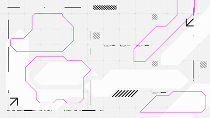 Wall Mural - abstract futuristic banner background cyberpunk style