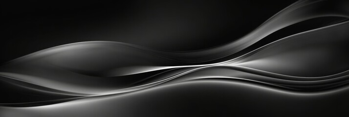 Wall Mural - Abstract Dark Grey Waves Graphic Design